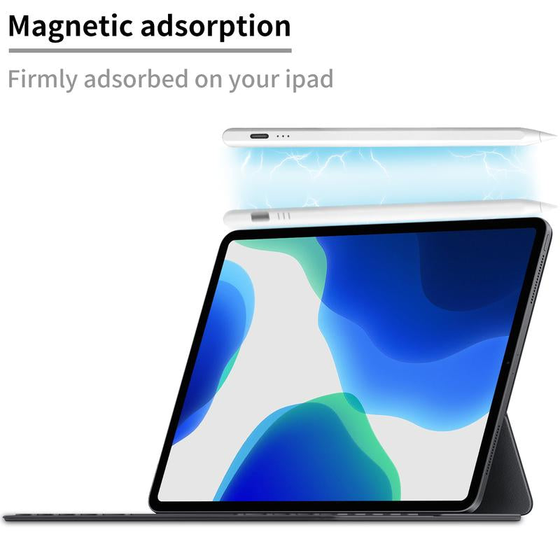Stylus Pen for Ipad,Fast Charge,With Palm Rejection Tilt Sensitivity, Pencil Compatible with Ipad 6/7/8/9/10, Pro12.9&11",Air3/4/5, Mini5/6